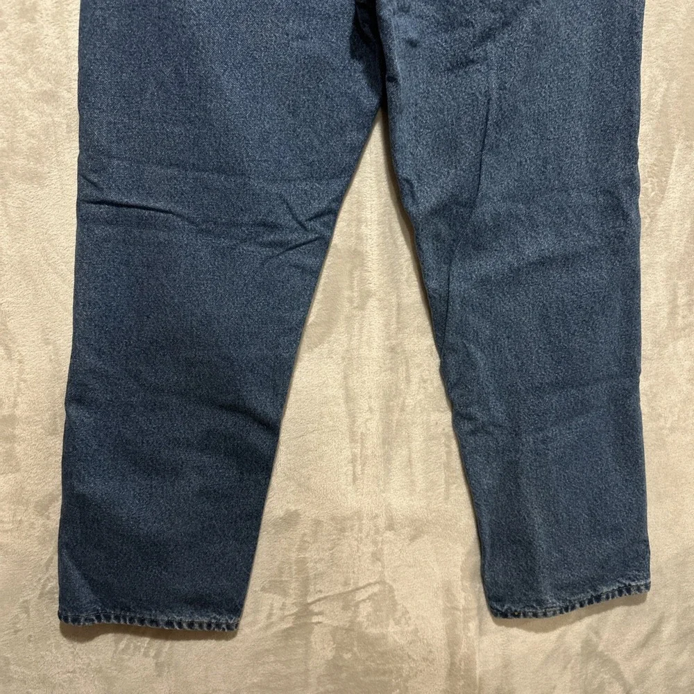 Vintage‎ Carhartt Jeans 34 Flannel Lined Blue Denim Relaxed Straight B172 DST